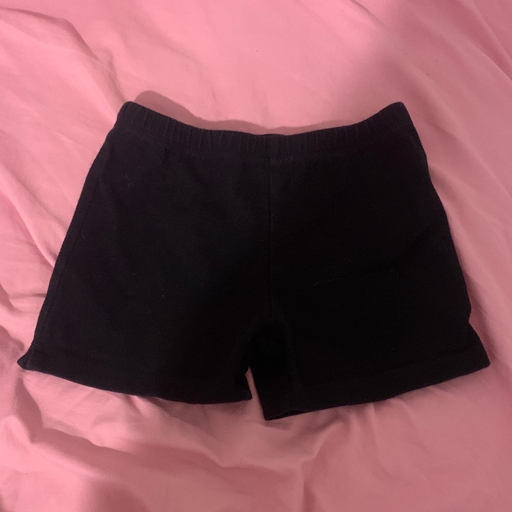 Girl's black cartwheel shorts thé children’s place size medium 7/8